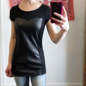 Soprano vegan leather top